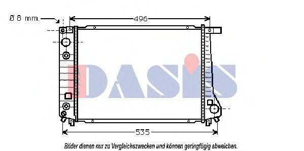 Радиатор охлаждения ДВС 051600N AKS DASIS