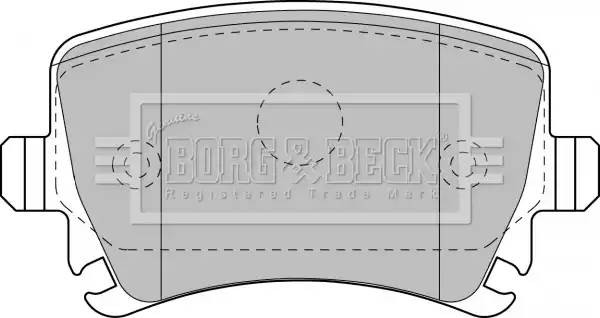 Колодки тормозные дисковые BBP1877 BORG BECK