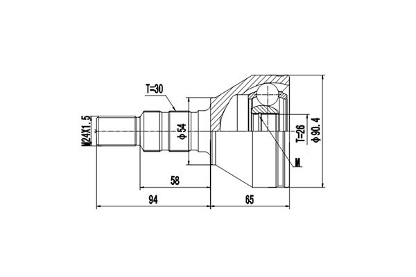 ШРУС DCV817051 DYNAMATRIX
