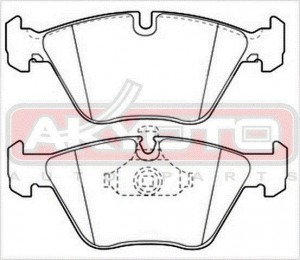 Колодки тормозные дисковые AKD-1061 AKYOTO