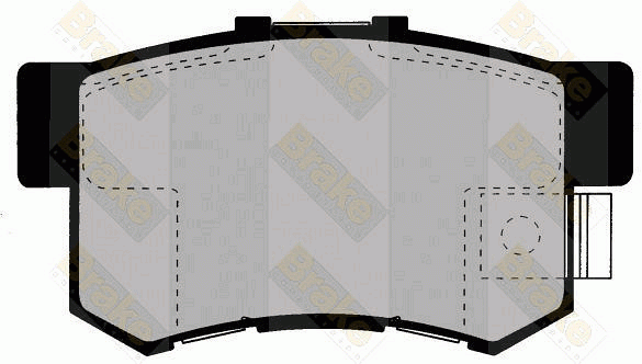 Колодки тормозные дисковые PA1347 BRAKE ENGINEERING