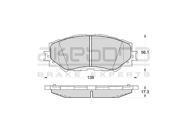 Колодки тормозные дисковые AN-742K AKEBONO