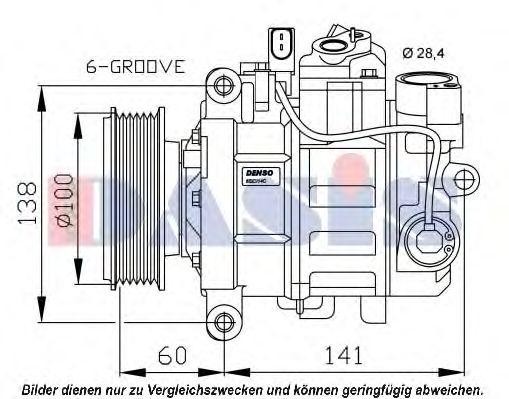 Компрессор кондиционера 851692N AKS DASIS