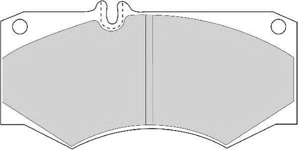 Колодки тормозные дисковые AVR141 ABEX