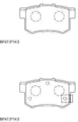 Колодки тормозные дисковые KD1702 ASIMCO