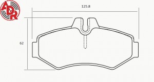 Колодки тормозные дисковые ADR424021 ADR