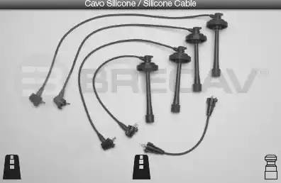 Провода высоковольтные системы зажигания (комплект) 33.508 BRECAV