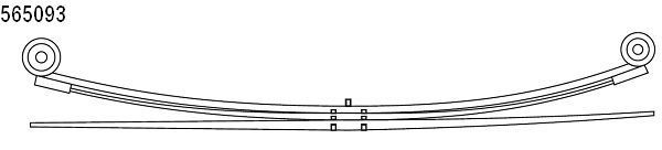 Рессора листовая 1056509300 CS GERMANY