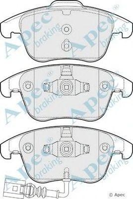 Колодки тормозные дисковые PAD1653 APEC BRAKING