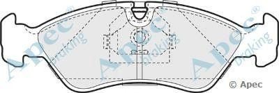 Колодки тормозные дисковые PAD892 APEC BRAKING