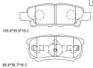 Колодки тормозные дисковые KD4730 ASIMCO