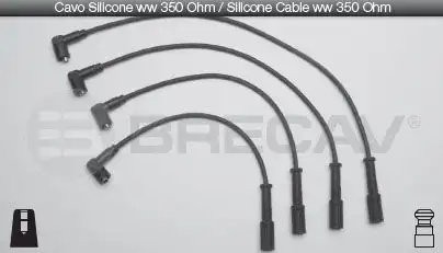 Провода высоковольтные системы зажигания (комплект) 07522 BRECAV