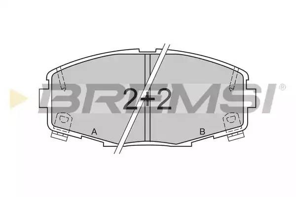 Колодки тормозные дисковые BP2378 BREMSI