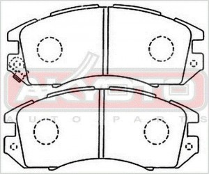 Колодки тормозные дисковые AKD-1111 AKYOTO