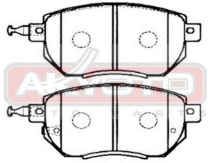 Колодки тормозные дисковые AKDC-CA093 AKYOTO