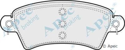 Колодки тормозные дисковые PAD1107 APEC BRAKING