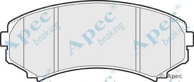 Колодки тормозные дисковые PAD1268 APEC BRAKING