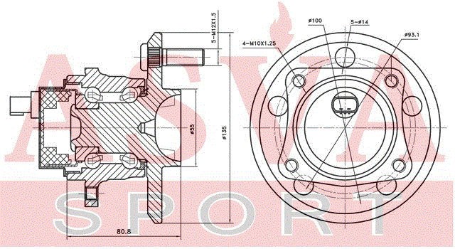 Деталь TYWH-241R ASVA