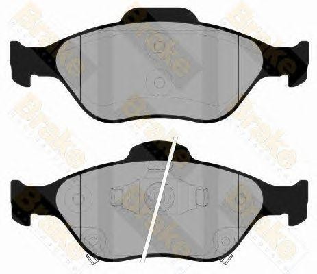 Колодки тормозные дисковые PA1781 BRAKE ENGINEERING