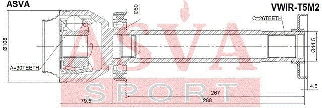 2000073600013 VWIR-T5M2 ASVA