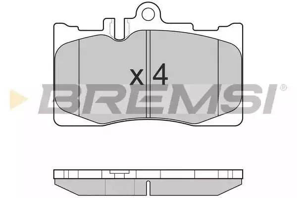 Колодки тормозные дисковые BP3021 BREMSI