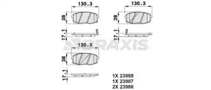 Колодки тормозные дисковые AB0053 BRAXIS