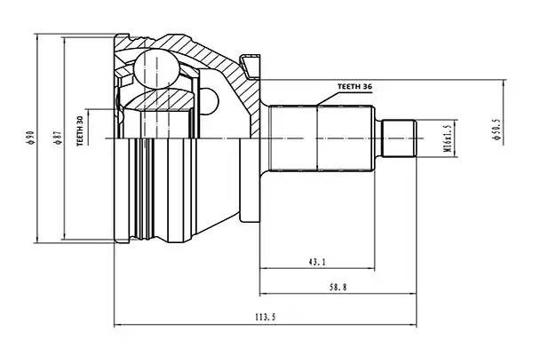 ШРУС AW1511017 AYWI PARTS
