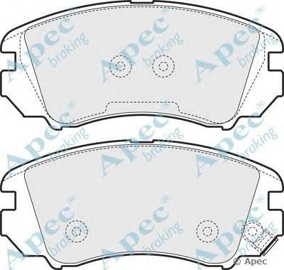 Колодки тормозные дисковые PAD1553 APEC BRAKING