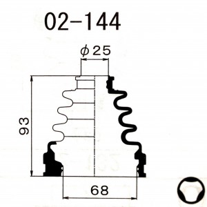 Пыльник ШРУСа внутреннего 02144 1 56 MARUICHI