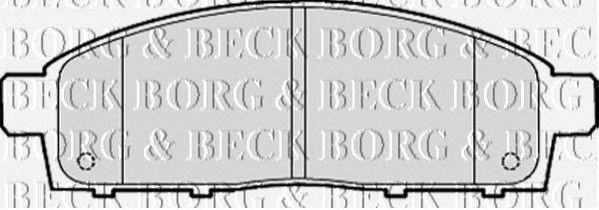 Колодки тормозные дисковые BBP2054 BORG BECK