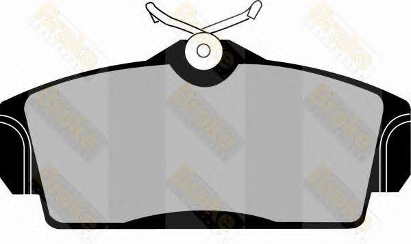 Колодки тормозные дисковые PA1135 BRAKE ENGINEERING