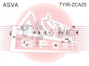 ШРУС TYIR-ZCA25 ASVA