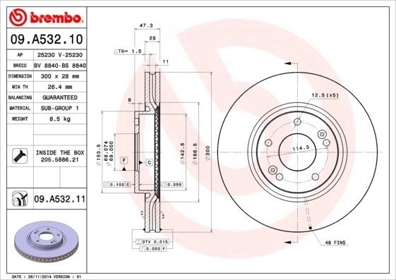 Диск тормозной BS8840 BRECO
