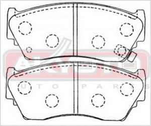 Колодки тормозные дисковые AKD-2226 AKYOTO