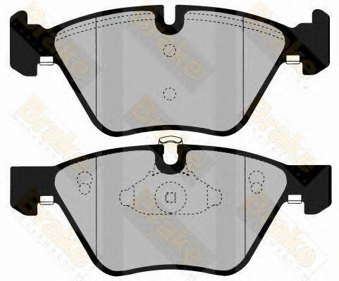Колодки тормозные дисковые PA1561 BRAKE ENGINEERING