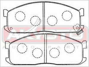 Колодки тормозные дисковые AKD-1048 AKYOTO
