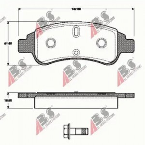 Колодки тормозные дисковые 37476 ABS