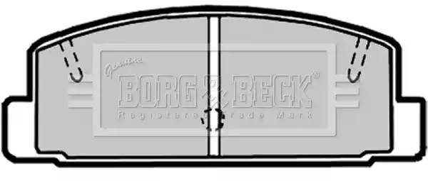 Колодки тормозные дисковые BBP1816 BORG BECK