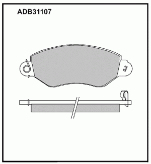 Колодки тормозные дисковые ADB31107 ALLIED NIPPON