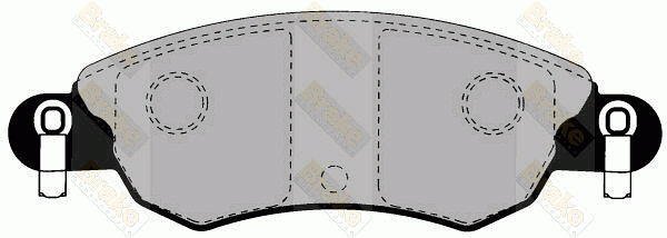 Колодки тормозные дисковые PA1291 BRAKE ENGINEERING
