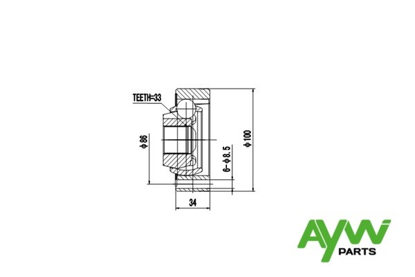 ШРУС AW1520071 AYWI PARTS
