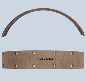 Накладка тормозная барабанных колодок ADR030222 ADR