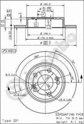 Диск тормозной BS7621 BRECO