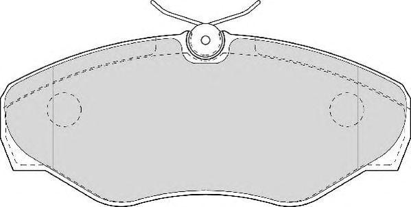 Колодки тормозные дисковые AVR124 ABEX