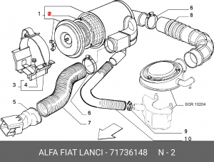 Фильтр воздушный 71736148 ALFA FIAT LANCIA
