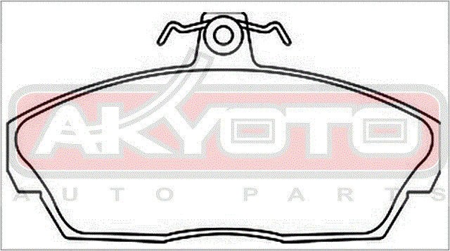 Колодки тормозные дисковые AKD-0136 AKYOTO