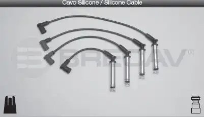 Провода высоковольтные системы зажигания (комплект) 15547 BRECAV