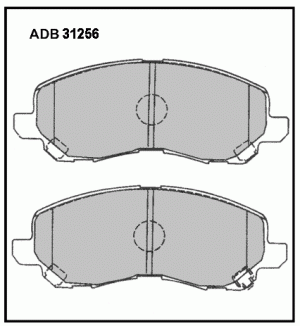 Колодки тормозные дисковые ADB31256 ALLIED NIPPON