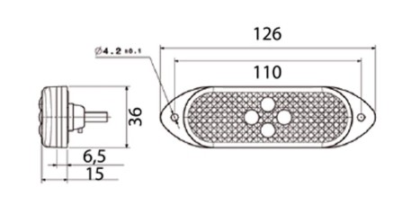 Фонарь габаритный 104100 VIGNAL SYSTEMS