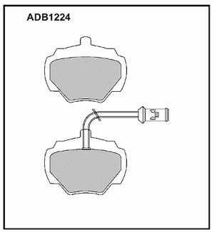 Колодки тормозные дисковые ADB1224 ALLIED NIPPON